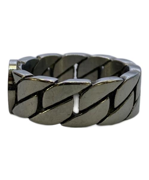 HUF（ハフ）HUF (ハフ) HUF　REGIONAL CUBAN LINK RINGリング シルバーカラー サイズ:19の古着・服飾アイテム