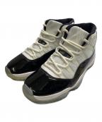 NIKEナイキ）の古着「NIKE ブラック AIR JORDAN 11 RETRO CONCORD ハイカットスニーカー」｜ブラック
