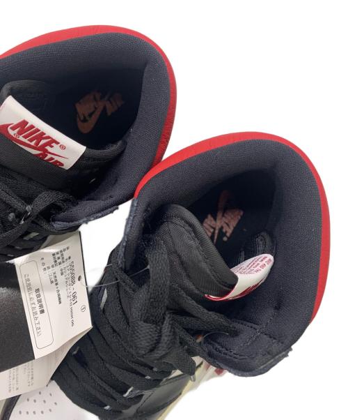 NIKE（ナイキ）NIKE (ナイキ) AIR JORDAN 1　RETRO HIGH OG 'GYM RED' ブラック×レッド サイズ:27 未使用品の古着・服飾アイテム