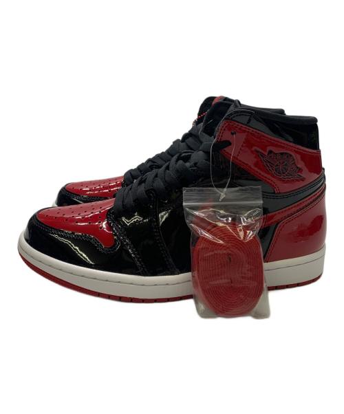 NIKE（ナイキ）NIKE (ナイキ) Air Jordan 1 High OG ブラック×レッド サイズ:27 未使用品の古着・服飾アイテム