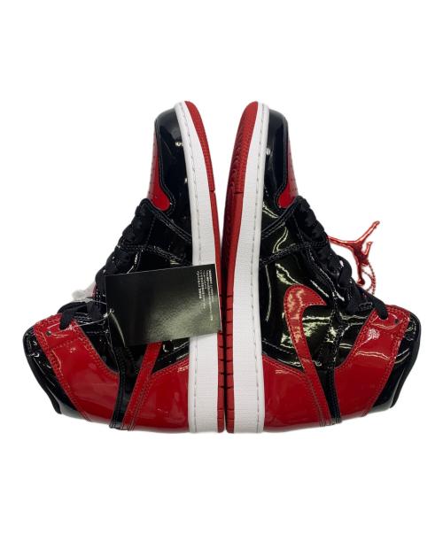 NIKE（ナイキ）NIKE (ナイキ) Air Jordan 1 High OG ブラック×レッド サイズ:27 未使用品の古着・服飾アイテム