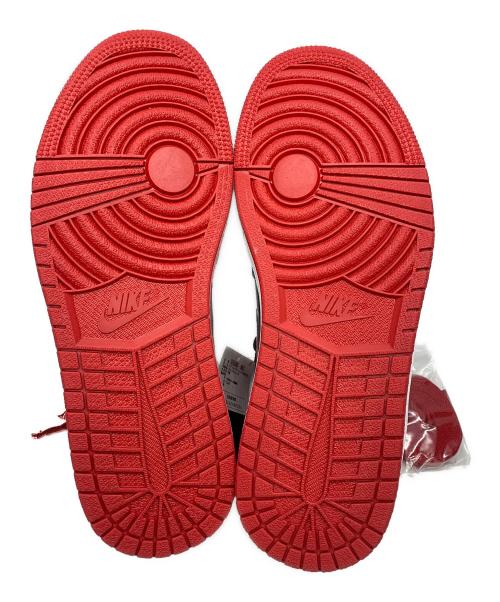 NIKE（ナイキ）NIKE (ナイキ) Air Jordan 1 High OG ブラック×レッド サイズ:27 未使用品の古着・服飾アイテム