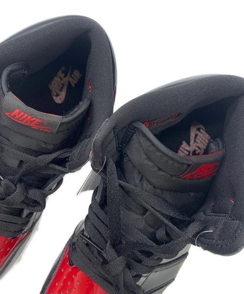 NIKE（ナイキ）NIKE (ナイキ) Air Jordan 1 High OG ブラック×レッド サイズ:27 未使用品の古着・服飾アイテム