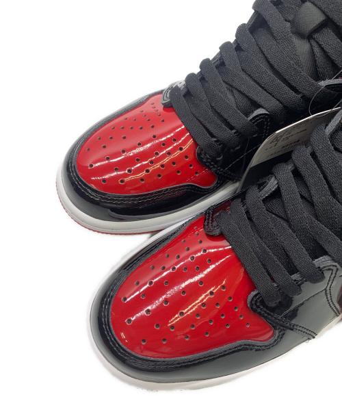 NIKE（ナイキ）NIKE (ナイキ) Air Jordan 1 High OG ブラック×レッド サイズ:27 未使用品の古着・服飾アイテム