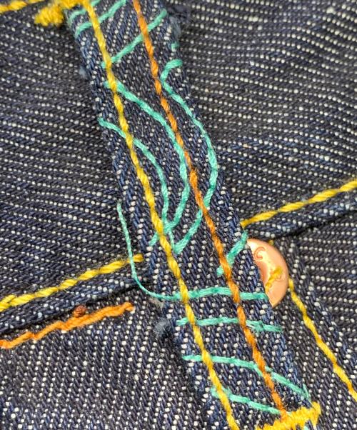 Red Monkey（レッドモンキ）Red Monkey (レッドモンキ) Red Monkey　インディゴ　	1001　刺繍デニムパンツ インディゴ サイズ:SIZE 86cm (W34)の古着・服飾アイテム