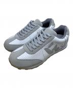 via SANGACIOヴィア・サンガチオ）の古着「VIA SANGACIO　ホワイト×グレー　バンクシーコラボ　スニーカー」｜ホワイト×グレー