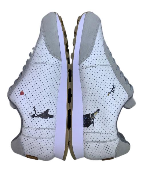 via SANGACIO（ヴィア・サンガチオ）via SANGACIO (ヴィア・サンガチオ) VIA SANGACIO　ホワイト×グレー　バンクシーコラボ　スニーカー ホワイト×グレー サイズ:SIZE 27.5cmの古着・服飾アイテム