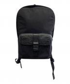 ATTITU×土屋鞄アティテュ×ツチヤカバン）の古着「attitu　土屋鞄　ブラック　レザー コンビスリムバックパック　リュック」｜ブラック