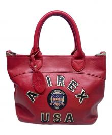 AVIREX（アヴィレックス）の古着「AVIREX　レッド　ハンドバッグ」｜レッド