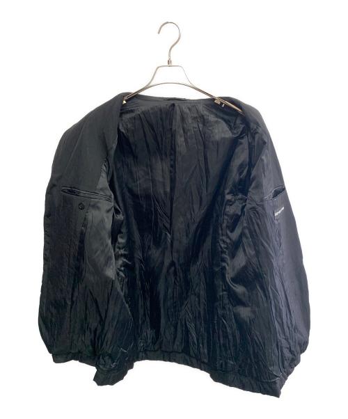 ISSEY MIYAKE MEN（イッセイミヤケメン）ISSEY MIYAKE MEN (イッセイミヤケメン) ISSEY MIYAKE MEN　ブラック　シワ加工　テーラードジャケット ブラック サイズ:SIZE 3の古着・服飾アイテム