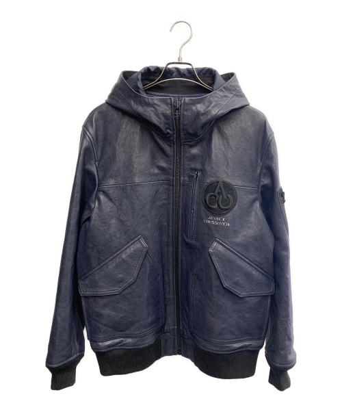 AVIREX（アヴィレックス）AVIREX (アヴィレックス) ACO CROSSOVER CWU PARKAR 24AW　レザージャケット ネイビー サイズ:XLの古着・服飾アイテム