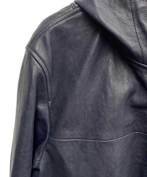 AVIREX（アヴィレックス）AVIREX (アヴィレックス) ACO CROSSOVER CWU PARKAR 24AW　レザージャケット ネイビー サイズ:XLの古着・服飾アイテム