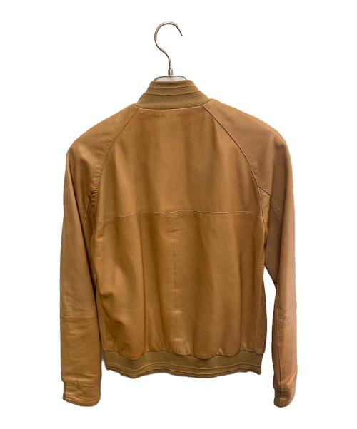EMMETI（エンメティ）EMMETI (エンメティ) EMMETI　ブラウン　ラムレザージャケット ブラウン サイズ:SIZE 46の古着・服飾アイテム