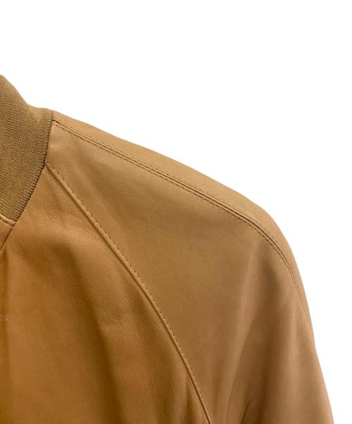 EMMETI（エンメティ）EMMETI (エンメティ) EMMETI　ブラウン　ラムレザージャケット ブラウン サイズ:SIZE 46の古着・服飾アイテム