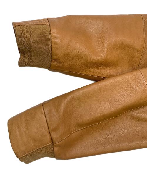 EMMETI（エンメティ）EMMETI (エンメティ) EMMETI　ブラウン　ラムレザージャケット ブラウン サイズ:SIZE 46の古着・服飾アイテム