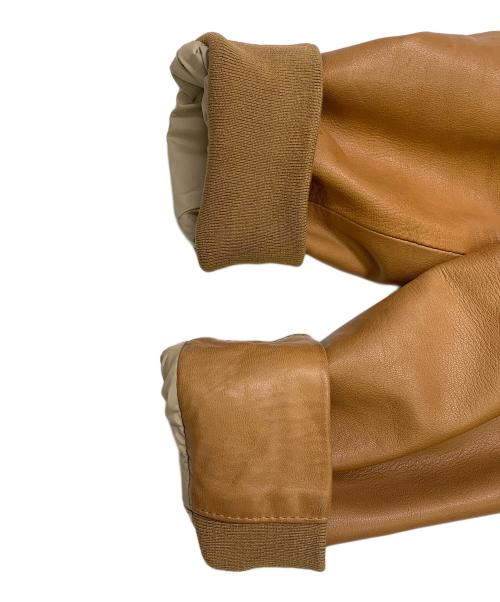 EMMETI（エンメティ）EMMETI (エンメティ) EMMETI　ブラウン　ラムレザージャケット ブラウン サイズ:SIZE 46の古着・服飾アイテム