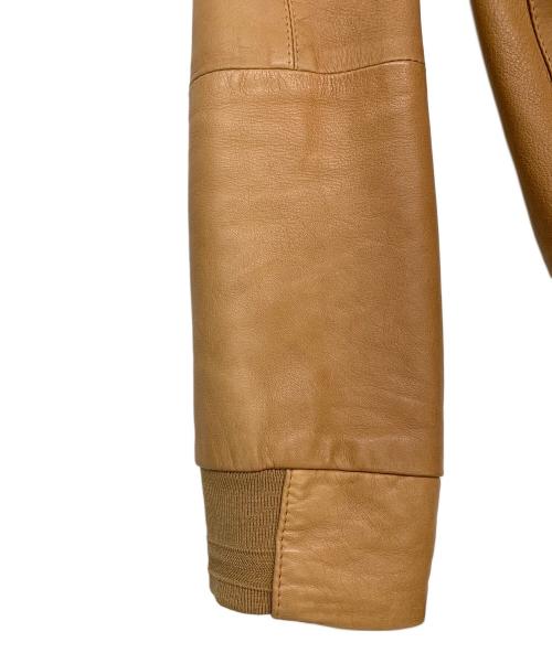 EMMETI（エンメティ）EMMETI (エンメティ) EMMETI　ブラウン　ラムレザージャケット ブラウン サイズ:SIZE 46の古着・服飾アイテム