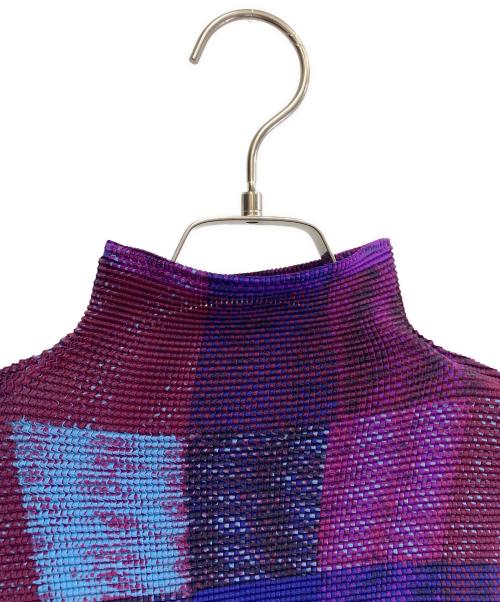 ISSEY MIYAKE（イッセイミヤケ）ISSEY MIYAKE (イッセイミヤケ) ISSEY MIYAKE　長袖カットソー パープル サイズ:FREEの古着・服飾アイテム