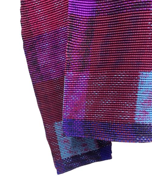 ISSEY MIYAKE（イッセイミヤケ）ISSEY MIYAKE (イッセイミヤケ) ISSEY MIYAKE　長袖カットソー パープル サイズ:FREEの古着・服飾アイテム