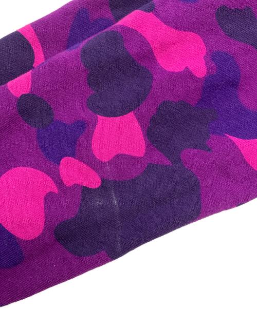 A BATHING APE（アベイシングエイプ）A BATHING APE (アベイシングエイプ) UNDEFEATED (アンディフィーテッド) A BATHING APE×UNDEFEATED　パーカー パープル サイズ:XLの古着・服飾アイテム