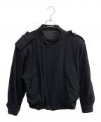 BALENCIAGAバレンシアガ）の古着「BALENCIAGA　ブラック　ウールブルゾン」｜ブラック