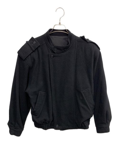 BALENCIAGA（バレンシアガ）BALENCIAGA (バレンシアガ) BALENCIAGA　ブラック　ウールブルゾン ブラック サイズ:SIZE Mの古着・服飾アイテム