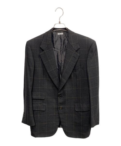 BRIONI（ブリオーニ）BRIONI (ブリオーニ) BRIONI　	グレー　チェック　FINISSIMO　テーラードジャケット グレー サイズ:不明の古着・服飾アイテム