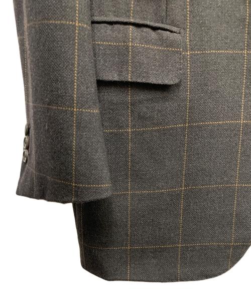 BRIONI（ブリオーニ）BRIONI (ブリオーニ) BRIONI　	グレー　チェック　FINISSIMO　テーラードジャケット グレー サイズ:不明の古着・服飾アイテム