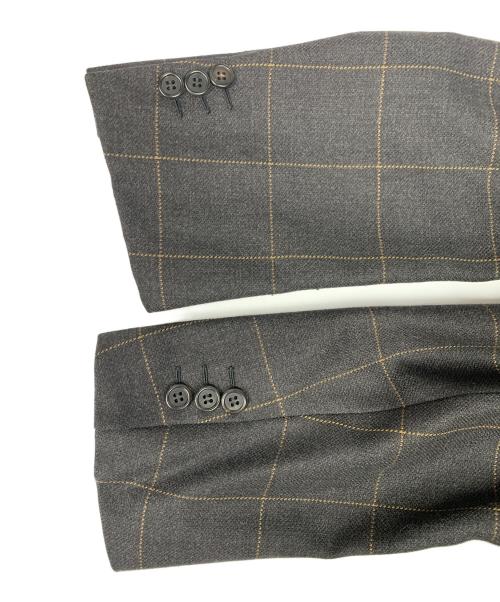 BRIONI（ブリオーニ）BRIONI (ブリオーニ) BRIONI　	グレー　チェック　FINISSIMO　テーラードジャケット グレー サイズ:不明の古着・服飾アイテム