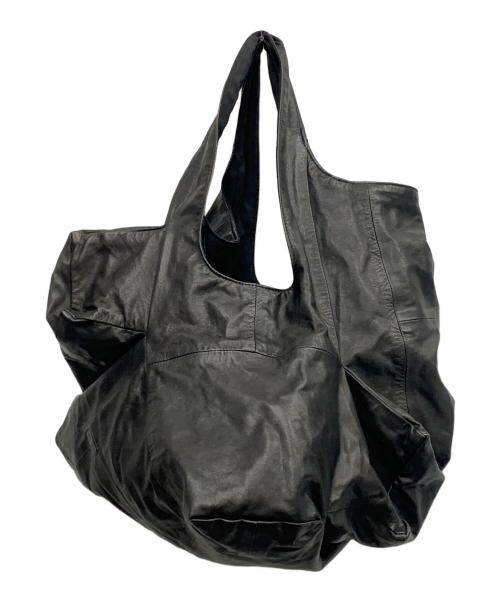 discord Yohji Yamamoto（ディスコード ヨウジヤマモト）discord Yohji Yamamoto (ディスコード ヨウジヤマモト) discord Yohji Yamamoto　	ブラック　レザーバッグ ブラックの古着・服飾アイテム
