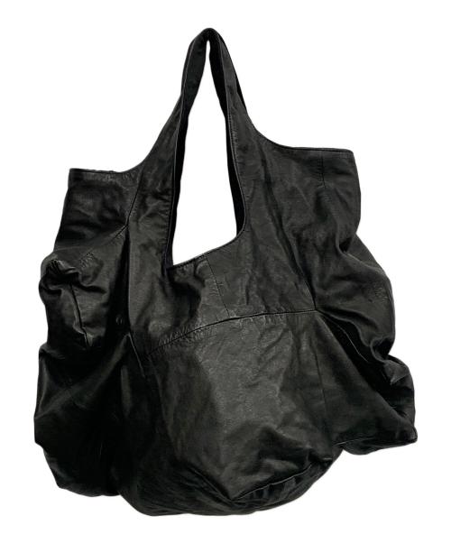 discord Yohji Yamamoto（ディスコード ヨウジヤマモト）discord Yohji Yamamoto (ディスコード ヨウジヤマモト) discord Yohji Yamamoto　	ブラック　レザーバッグ ブラックの古着・服飾アイテム