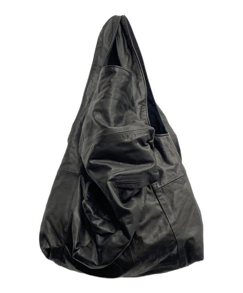 discord Yohji Yamamoto（ディスコード ヨウジヤマモト）discord Yohji Yamamoto (ディスコード ヨウジヤマモト) discord Yohji Yamamoto　	ブラック　レザーバッグ ブラックの古着・服飾アイテム