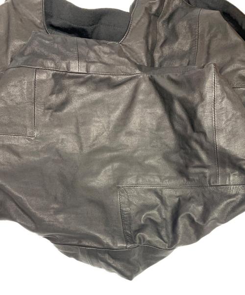 discord Yohji Yamamoto（ディスコード ヨウジヤマモト）discord Yohji Yamamoto (ディスコード ヨウジヤマモト) discord Yohji Yamamoto　	ブラック　レザーバッグ ブラックの古着・服飾アイテム