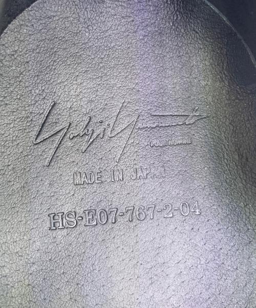Yohji Yamamoto pour homme（ヨウジヤマモト プールオム）Yohji Yamamoto pour homme (ヨウジヤマモト プールオム) Yohji Yamamoto pour homme　ブラック　ドレスシューズ ブラック サイズ:SIZE 04の古着・服飾アイテム