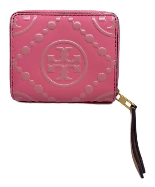 TORY BURCH（トリーバーチ）TORY BURCH (トリーバーチ) TORY BURCH　2つ折り財布 ピンク 未使用品の古着・服飾アイテム