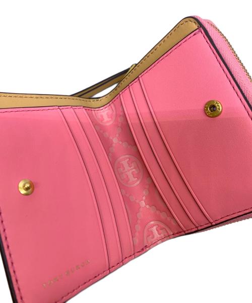 TORY BURCH（トリーバーチ）TORY BURCH (トリーバーチ) TORY BURCH　2つ折り財布 ピンク 未使用品の古着・服飾アイテム