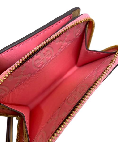 TORY BURCH（トリーバーチ）TORY BURCH (トリーバーチ) TORY BURCH　2つ折り財布 ピンク 未使用品の古着・服飾アイテム