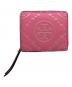 TORY BURCH（トリーバーチ）の古着「TORY BURCH　2つ折り財布」｜ピンク