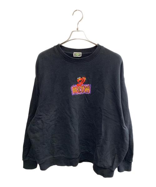 SESAME STREET（セサミストリート）SESAME STREET (セサミストリート) KITH (キス) SESAME STREET　KITH　ブラック　刺繍デザインスウェット ブラック サイズ:SIZE XLの古着・服飾アイテム