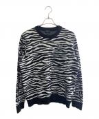 PEARLY GATESパーリーゲイツ）の古着「PEARLY GATES　ゴルフウェア(ニット)」｜ブラック×ホワイト