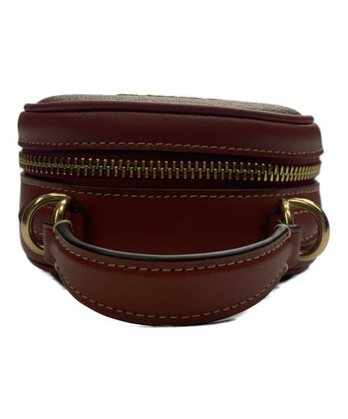 COACH（コーチ）COACH (コーチ) シグネチャー　ショルダーポーチ ブラウン×ベージュの古着・服飾アイテム