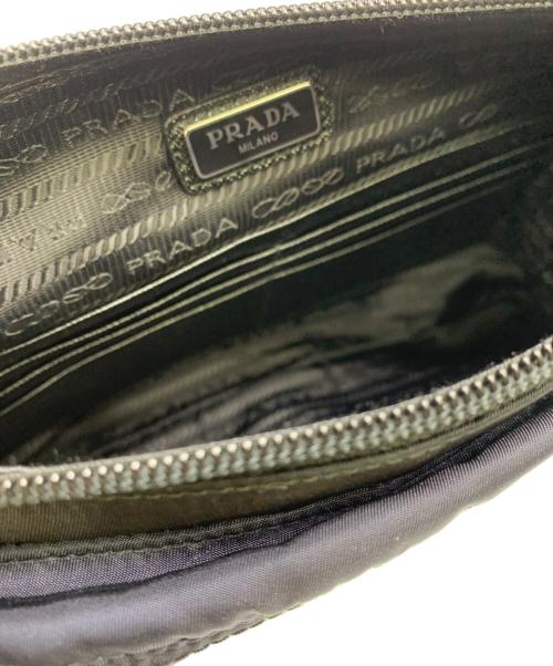 PRADA（プラダ）PRADA (プラダ) PRADA　クラッチバッグ ブラック×ネイビーの古着・服飾アイテム