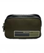 PRADAプラダ）の古着「PRADA　セカンドバッグ」｜ブラック×カーキ