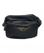 PRADAプラダ）の古着「PRADA ボディーナイロンバッグ」｜ブラック