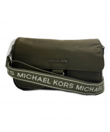 MICHAEL KORS（マイケルコース）の古着「エクセルワールド　ショルダーバッグ」｜カーキ