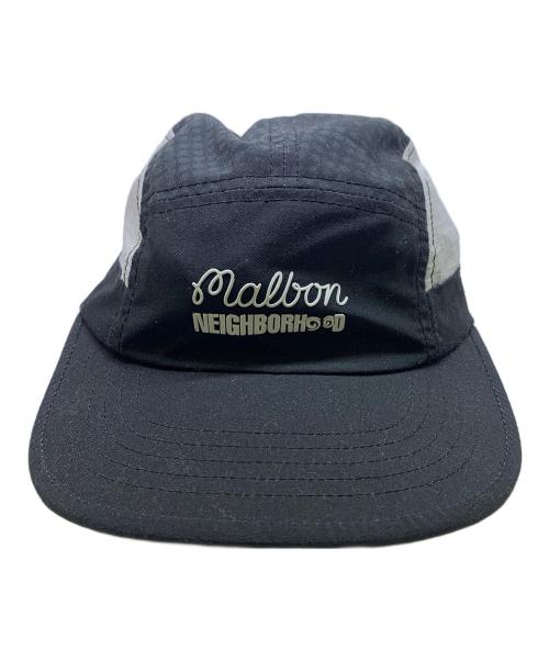 MALBON（マルボン）MALBON (マルボン) NEIGHBORHOOD (ネイバーフッド) malbon　	NEIGHBORHOOD　ブラック　キャップ ブラックの古着・服飾アイテム