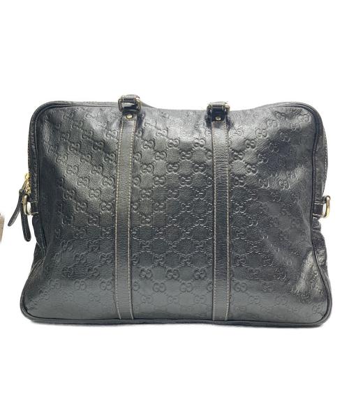GUCCI（グッチ）GUCCI (グッチ) GUCCI　ブラック　ブリーフケース ブラックの古着・服飾アイテム