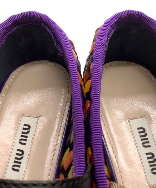MIU MIU（ミュウミュウ）MIU MIU (ミュウミュウ) MIU MIU　マルチカラー　プラットフォームパンプス マルチカラー サイズ:SIZE 37 1/2の古着・服飾アイテム