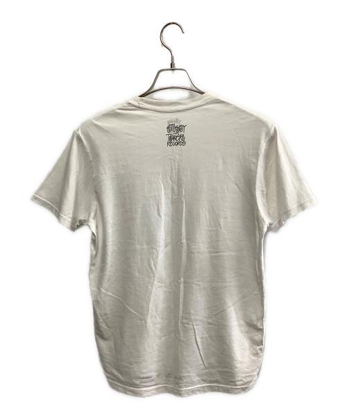 stussy（ステューシー）stussy (ステューシー) stussy　タワレコ　半袖カットソー ホワイト サイズ:Mの古着・服飾アイテム