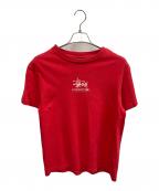 stussyステューシー）の古着「stussy　レッド　internatrional 2000　半袖カットソー」｜レッド